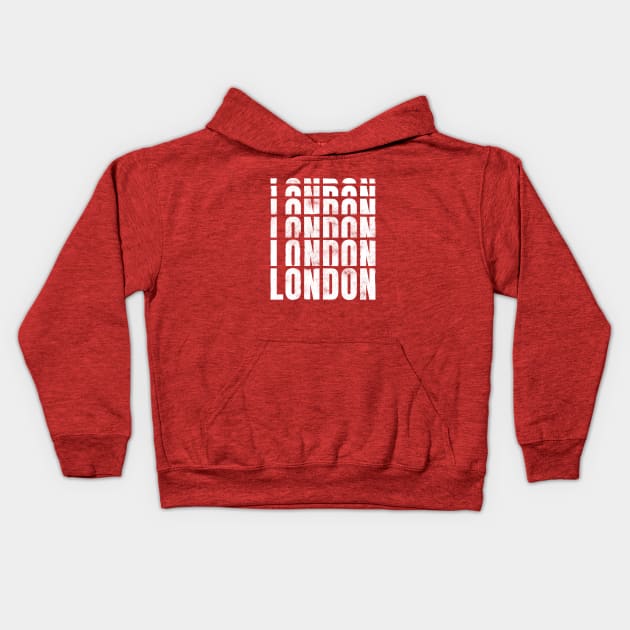 London typography Kids Hoodie by stu-dio-art